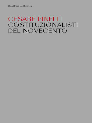 cover image of Costituzionalisti del Novecento